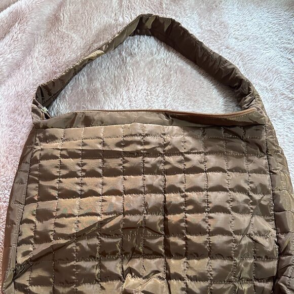 Brown Quilted Oversized Bag NWOT - Picture 1 of 5